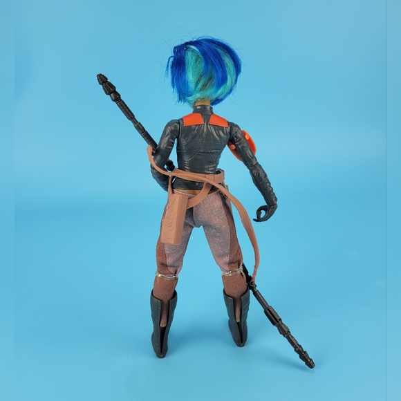 LFL Hasbro Star Wars Girl Doll 11" Swivel Waist Blue Hair VG - Picture 6 of 10